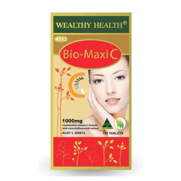 Wealthy Health-Bio Maxi C Tablets 1000mg 150 Tablets