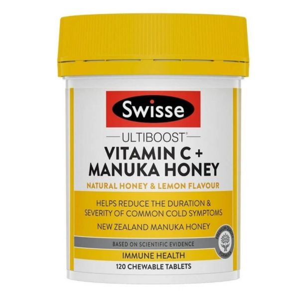 Swisse Ultiboost Vitamin C + Manuka Honey 120 Tablets