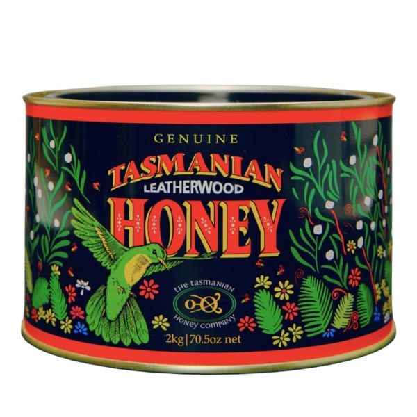 Tasmanian Honey-Leatherwood Honey (Tin) 2kg