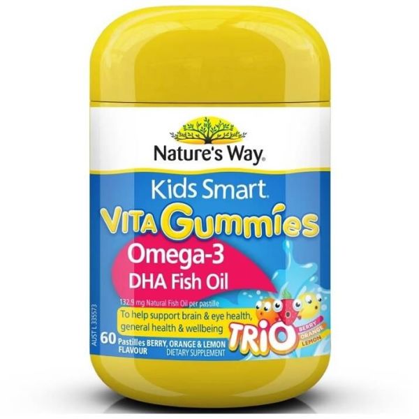 Nature's Way-Kids Smart Vita Gummies Omega 3 Fish Oil 60 Pastilles