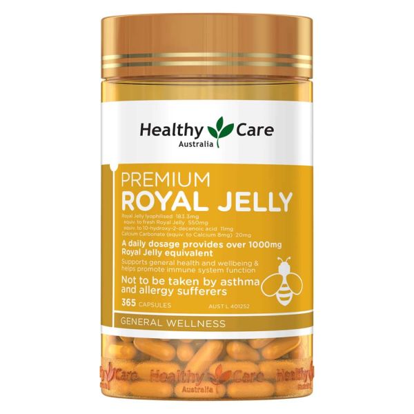 Healthy Care Royal Jelly 1000mg 365 Capsules