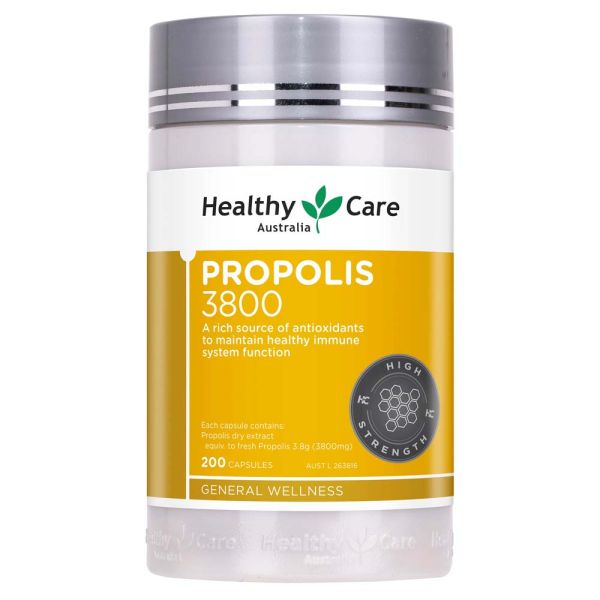 Healthy Care Bee Propolis Extract 3800mg 200 Capsules