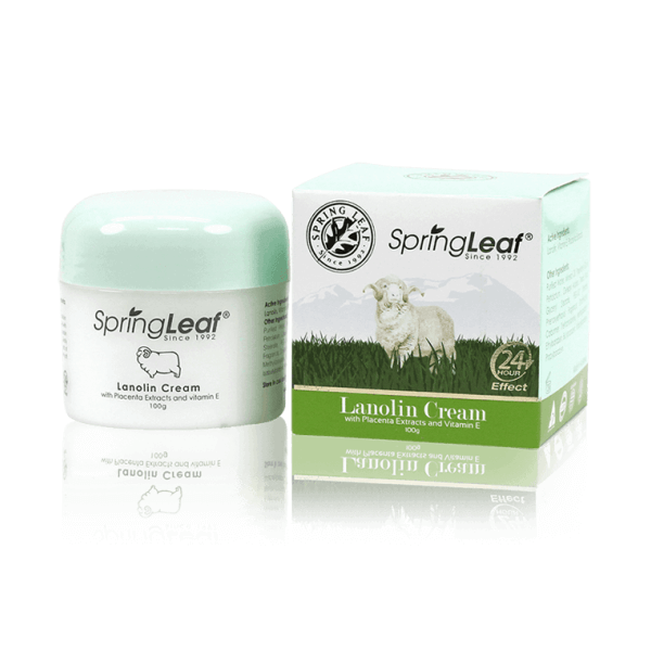 Springleaf-Lanolin Cream With Placenta Extract And Vitamin E Green 100g
