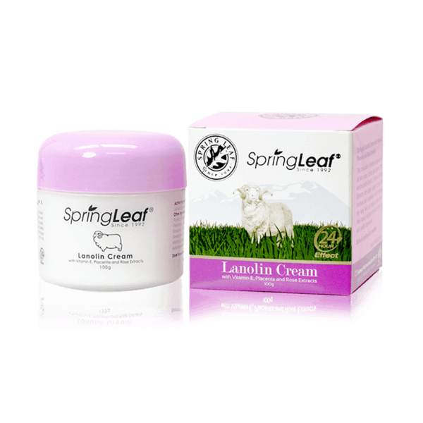 Springleaf-Lanolin Cream With Vitamin E, Placenta And Rose Extracts Purple 100g
