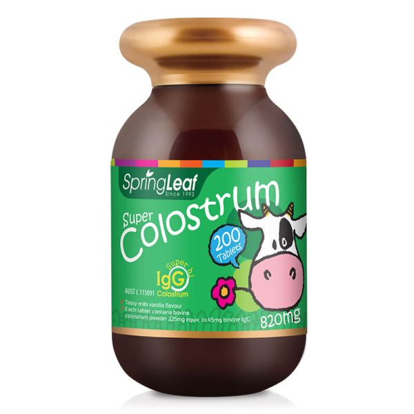 Springleaf-Kids Super Colostrum 820mg 200 Tablets