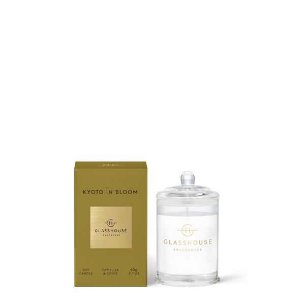 Glasshouse Fragrances-Kyoto In Bloom Triple Scented Soy Candle 60g