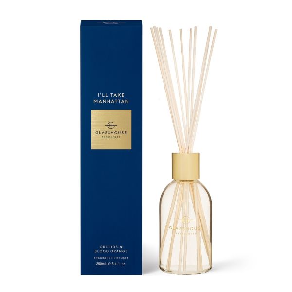 Glasshouse Fragrances-I'll Take Manhattan Fragrance Diffuser 250ml