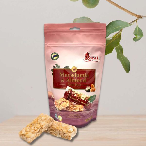 Royal Confectionery-Macadamia &amp; Almond Nut Bar 200g