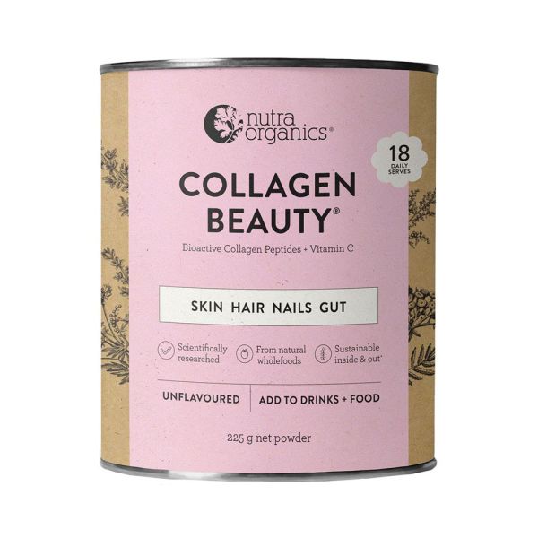 Nutra Organics-Collagen Beauty With Verisol + Vitamin C Unflavoured 225g