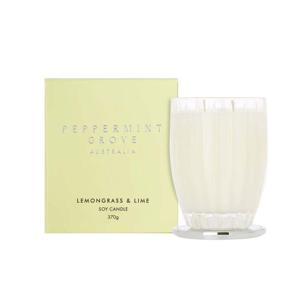 Peppermint Grove-Lemongrass &amp; Lime Soy Candle 370g