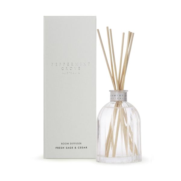 Peppermint Grove-Fresh Sage &amp; Cedar Mini Room Diffuser 100ml