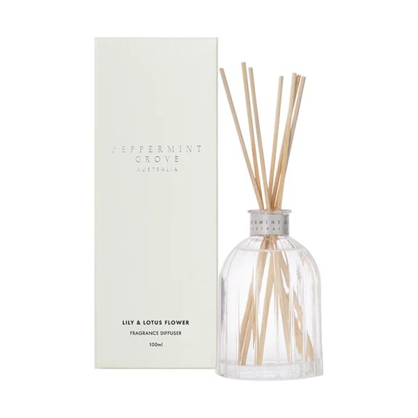 Peppermint Grove-Lily &amp; Lotus Flower Mini Room Diffuser 100ml