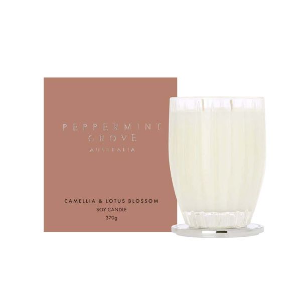 Peppermint Grove-Camellia &amp; Lotus Blossom Soy Candle 370g
