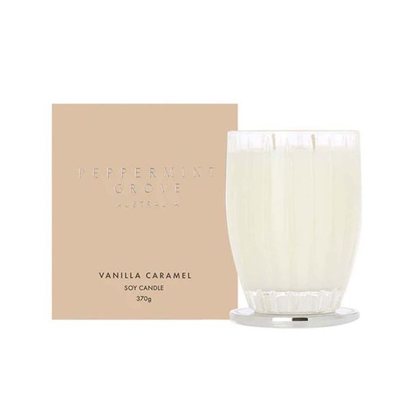 Peppermint Grove-Vanilla Caramel Soy Candle 370g