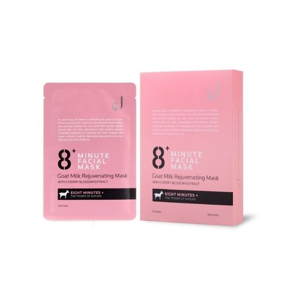 Jema Rose-8+ Minute Goat Milk Rejuvenating Mask With Cherry Blossom Extract 10x25ml