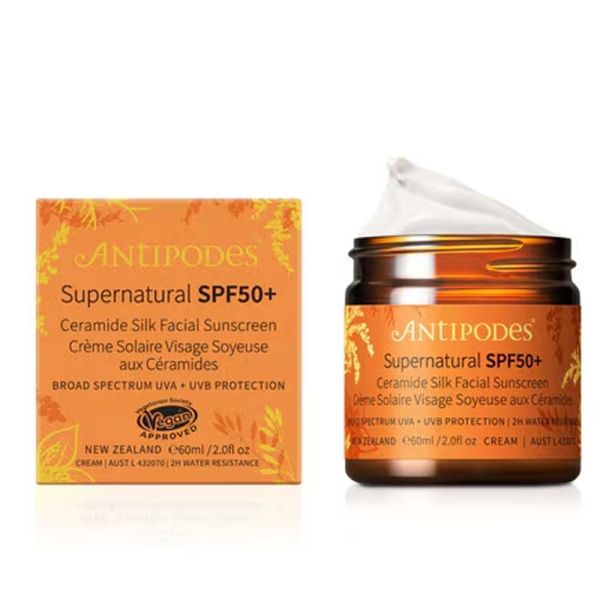 Antipodes-Supernatural SPF50 Ceramide Silk Facial Sunscreen 60ml