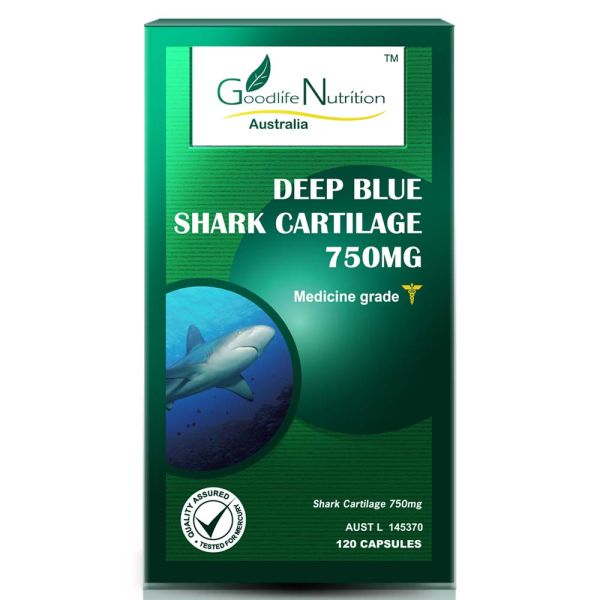 Goodlife Nutrition-Deep Blue Shark Cartilage 750mg 120 Capsules