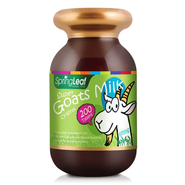 Springleaf Kids Goat Milk Original 695mg 200 Tablets