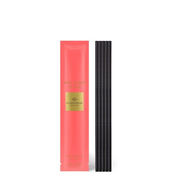 Glasshouse Fragrances-One Night In Rio Scent Stem Refills 5 Pack