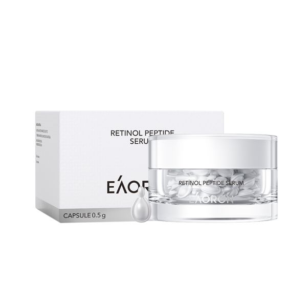 Eaoron Retinol Peptide Serum 60 Capsules - Australian Made Encapsulated Night Treatment for Wrinkle Reduction and Skin Firming