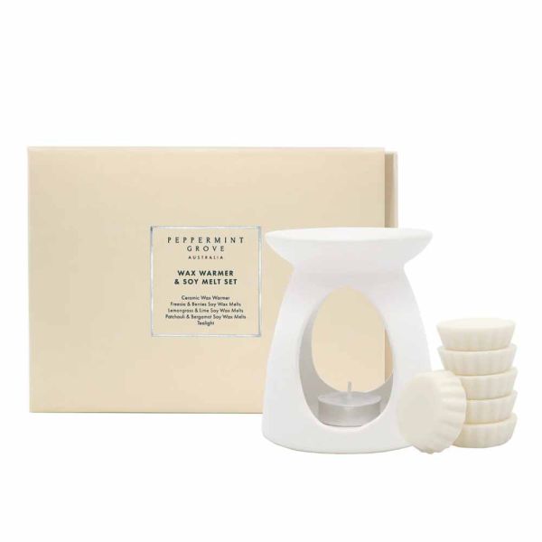 Peppermint Grove-Wax Warmer &amp; Soy Melt Gift Set