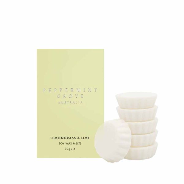 Peppermint Grove-Lemongrass & Lime Soy Wax Melts 30g X 6