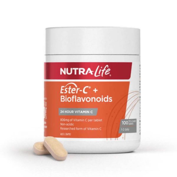 Nutralife-Ester C 1000mg + Bioflavonoids 100 Tablets