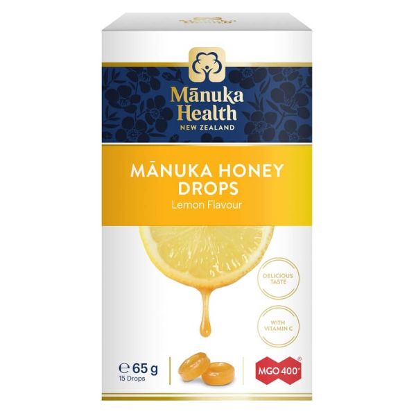 Manuka Health-Manuka Honey Drops Lemon MGO 400+ 15 Drops 65g