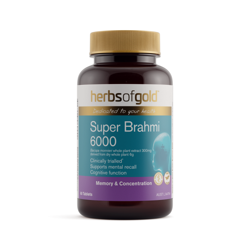 Herbs of Gold Super Brahmi 6000 60 Tablets