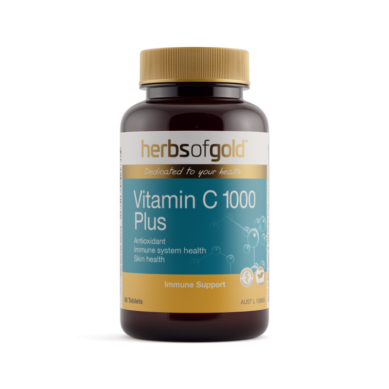 Herbs of Gold Vitamin C 1000 Plus 60 Tablets