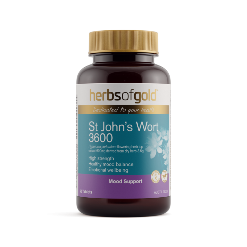Herbs of Gold St John's Wort 3600 60 Tablets