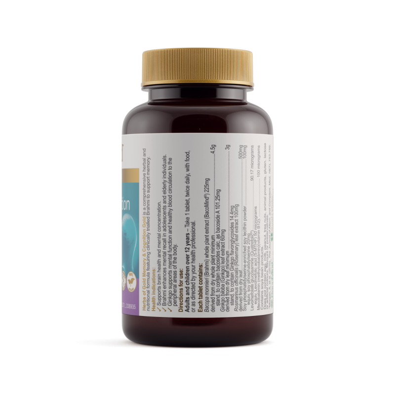 Herbs of Gold Memory & Cognition Gold 60 Tablets