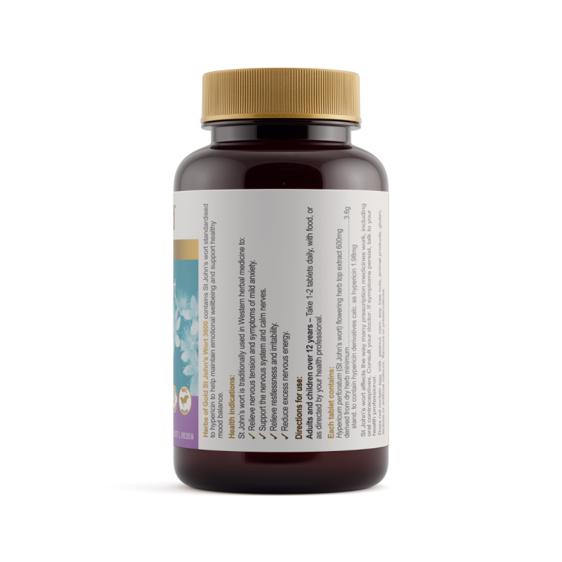Herbs of Gold St John's Wort 3600 60 Tablets