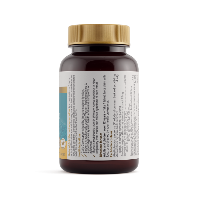 Herbs of Gold Berberine Immunoplex 30 Tablets
