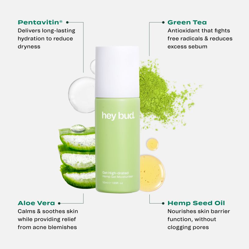 Hey Bud Hemp Gel Moisturiser 50mL