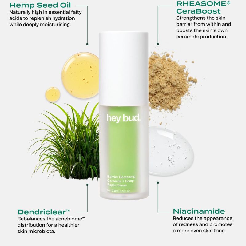 Hey Bud Ceramide + Hemp Barrier Repair Serum 25mL