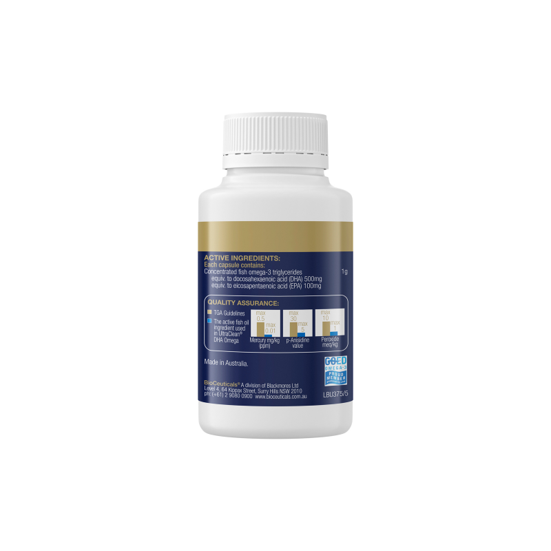 BioCeuticals UltraClean® DHA Omega 60 Capsules