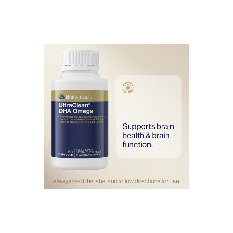 BioCeuticals UltraClean® DHA Omega 60 Capsules
