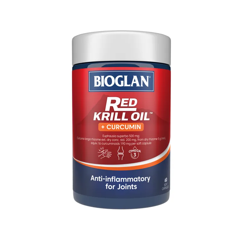 Bioglan Red Krill Oil + Curcumin 60 Capsules