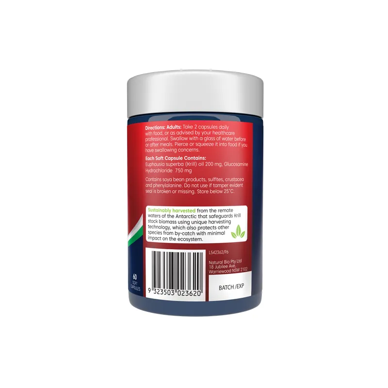 Bioglan red krill oil active joints 60s