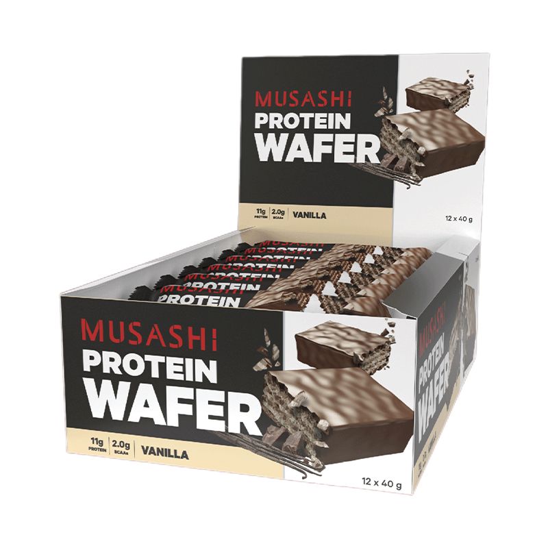 Musashi Protein Wafer Vanilla 40g x 12