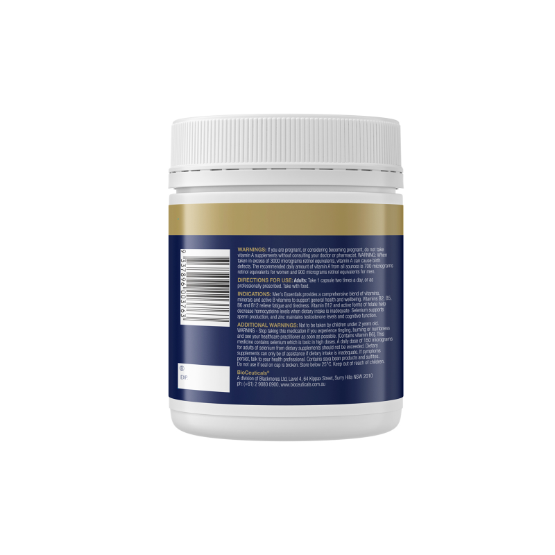 BIOCEUTICALS Men's Essentials 240 Capsules