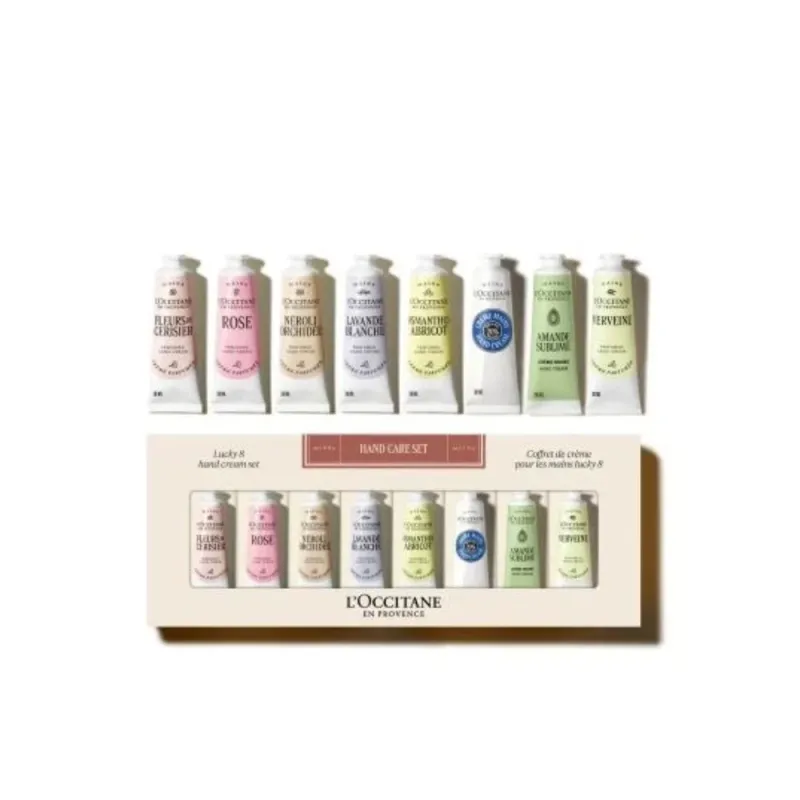 L'Occitane Lucky 8 Hands Hand Cream Set 8 × 30ml