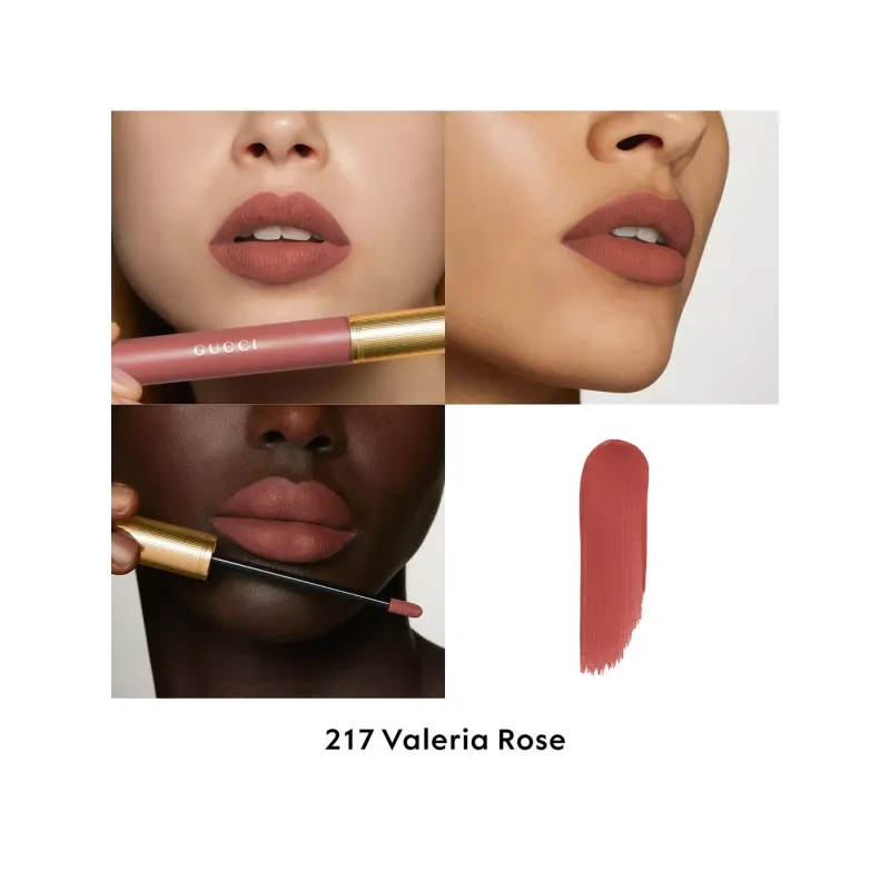 Gucci Rouge à Lèvres Liquid Matte Lipstick - 217 Valeria Rose 6.5ml
