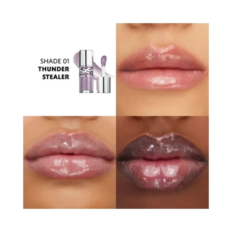 YSL Loveshine Plumping Lip Oil Gloss 1 Thunder Stealer