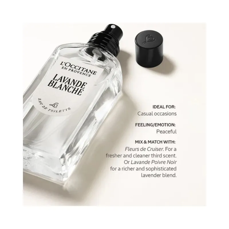 L'Occitane White Lavender Eau de Toilette 50ml