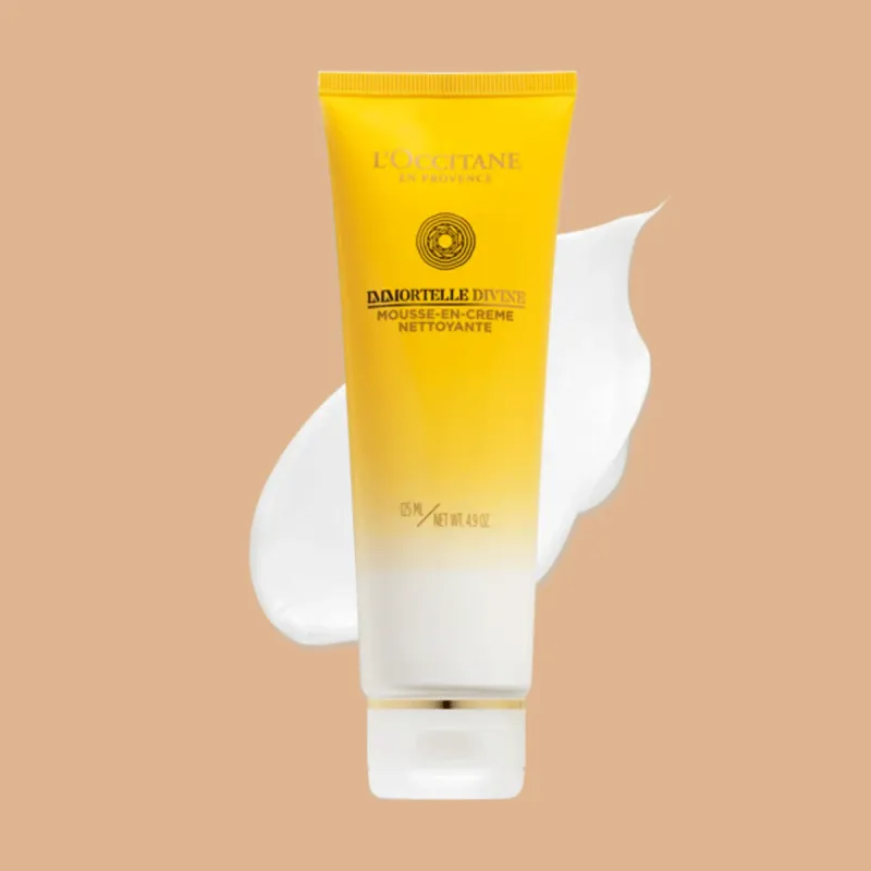 L'Occitane Immortelle Divine Foaming Cleansing Cream 125mL