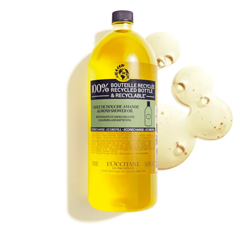 L'Occitane Almond Eco-Refill Shower Oil 500mL