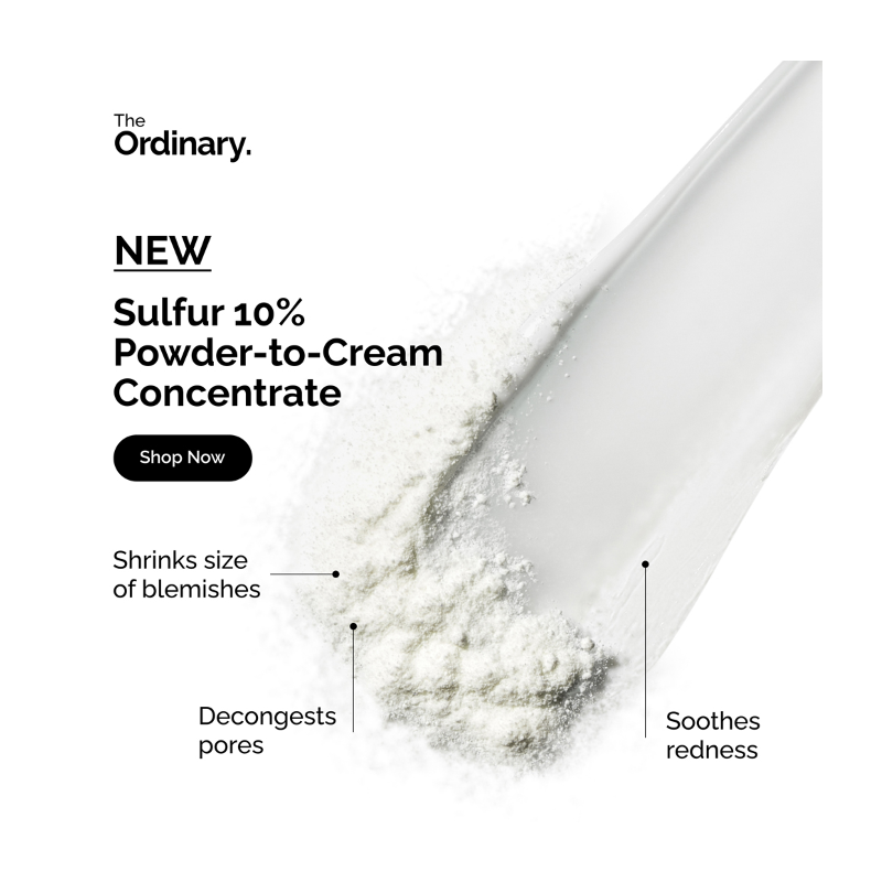 The Ordinary Sulfur 10% Powder-to-Cream Concentrate 5g