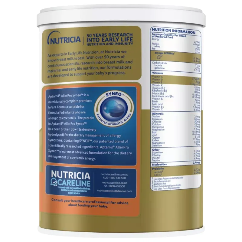 Aptamil AllerPro Syneo 1 Infant Formula 900g